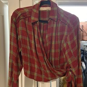 Free People Wrap Shirt